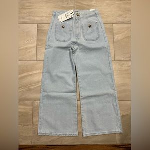 Zara Wide Leg Crop Jeans